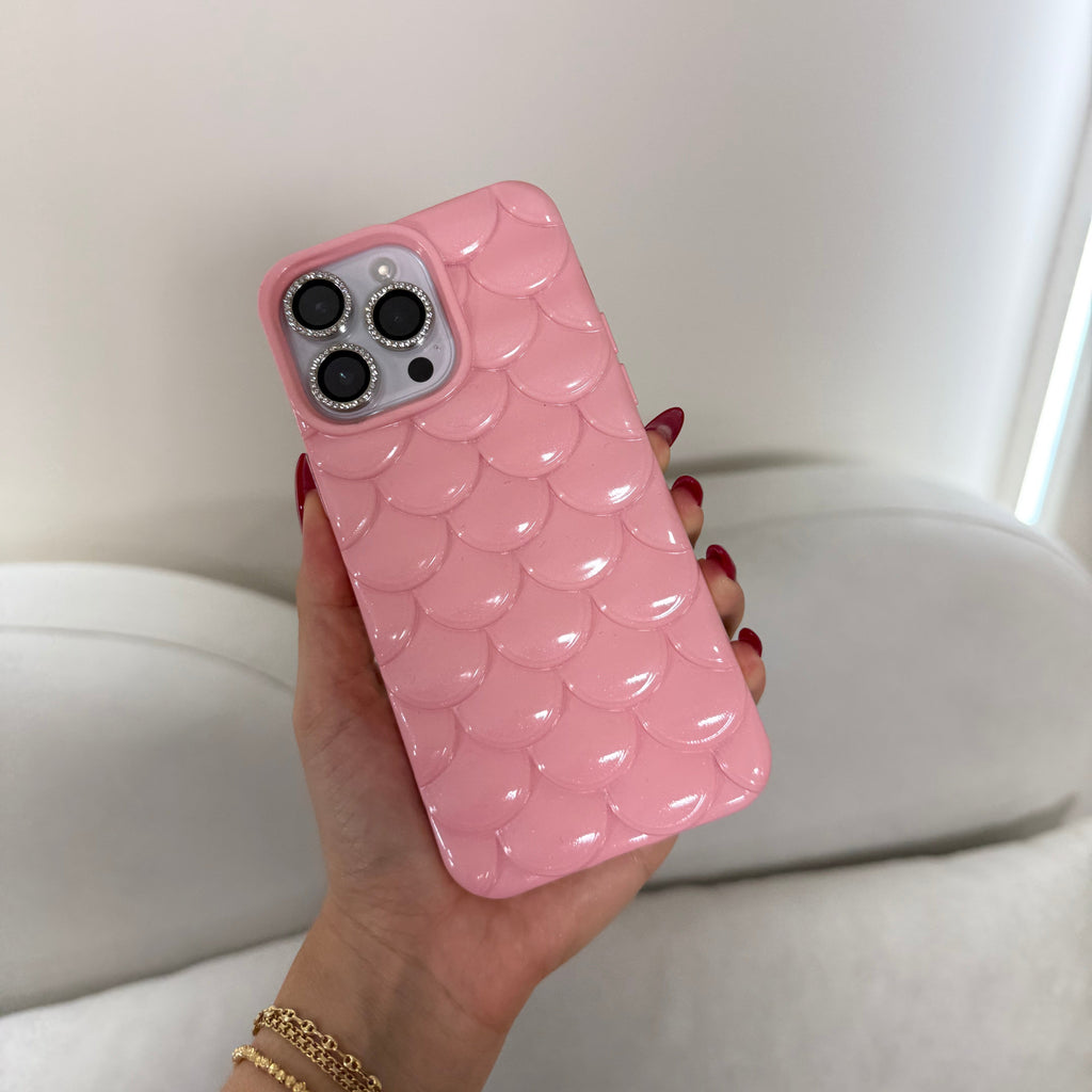 CASE IPHONE 14 PRO ESCAMAS ROSADA