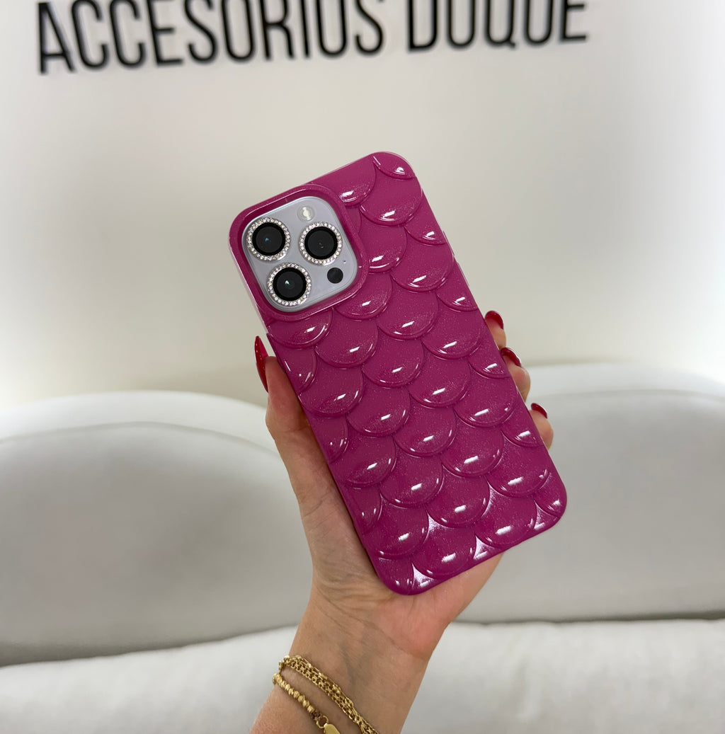 CASE IPHONE 12 PRO MAX ESCAMAS VINOTINTO