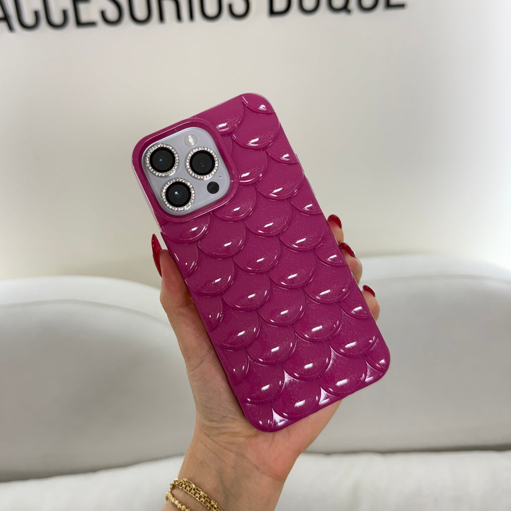 CASE IPHONE 11 PRO MAX ESCAMAS VINOTINTO