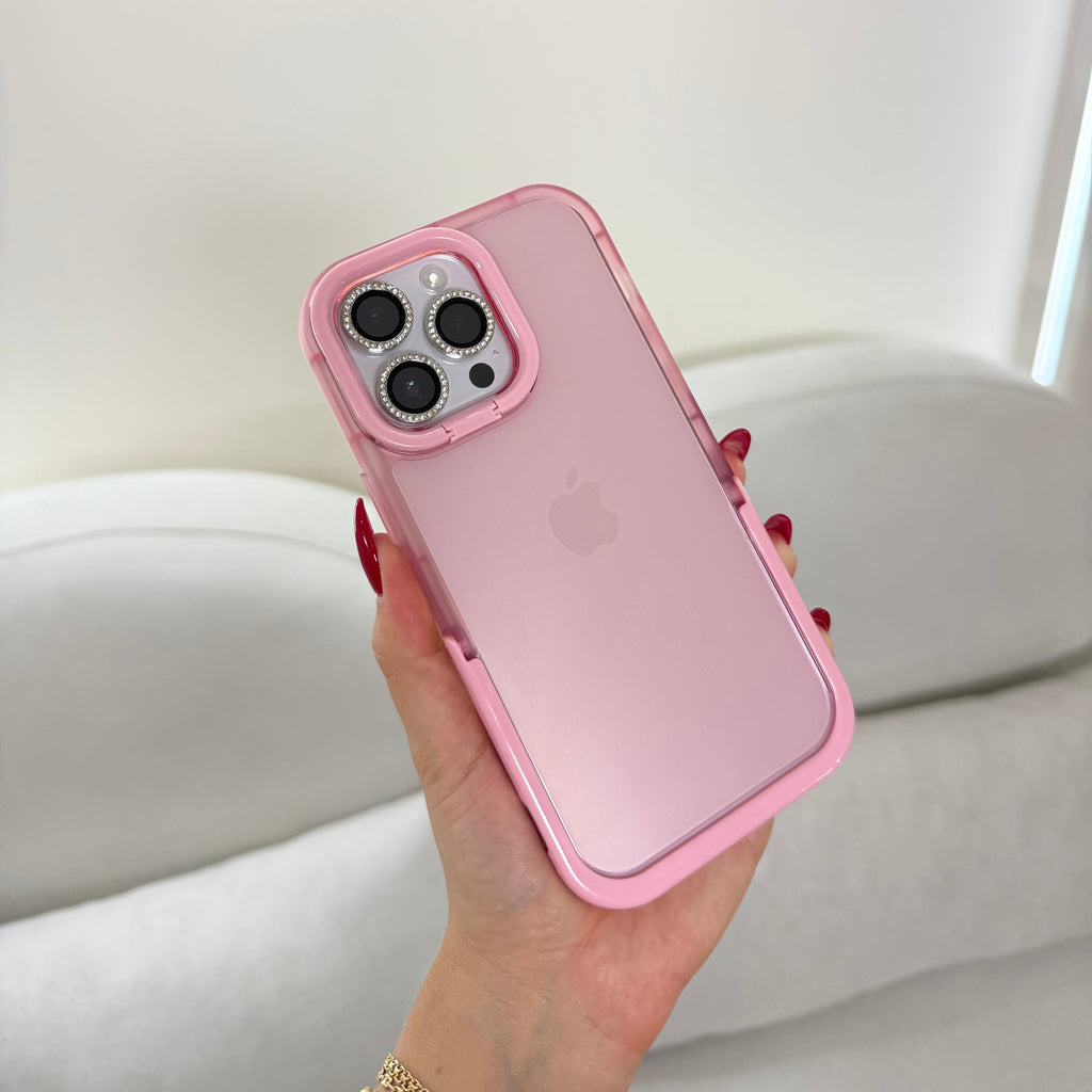 CASE IPHONE 14 PRO SOPORTE ROSADO