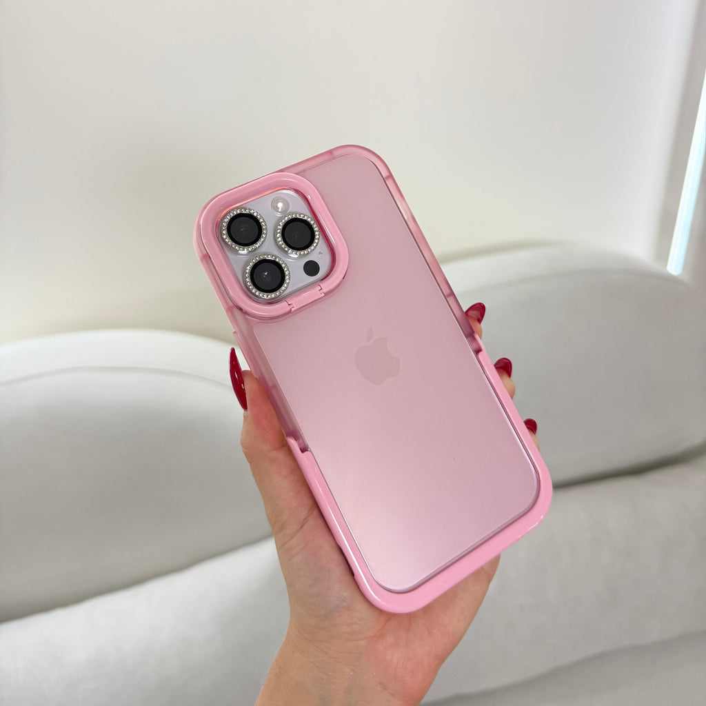 CASE IPHONE 11 PRO MAX SOPORTE ROSADO