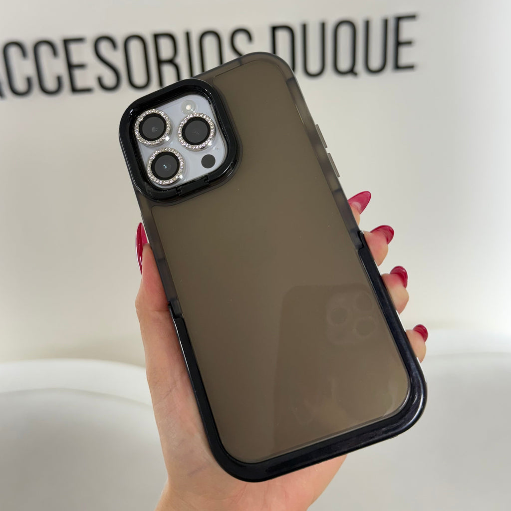 CASE IPHONE 13 PRO MAX SOPORTE NEGRO