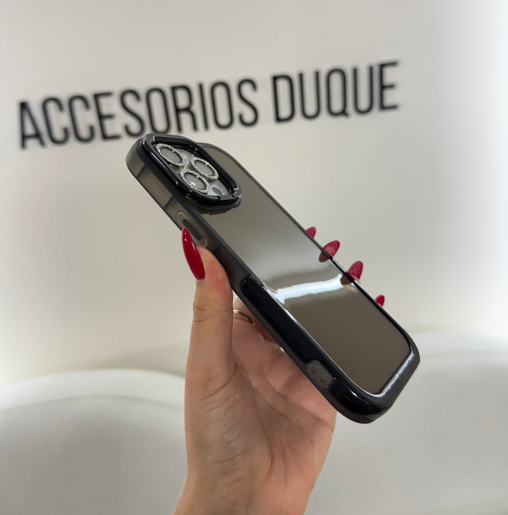 CASE IPHONE 14 PRO SOPORTE NEGRO