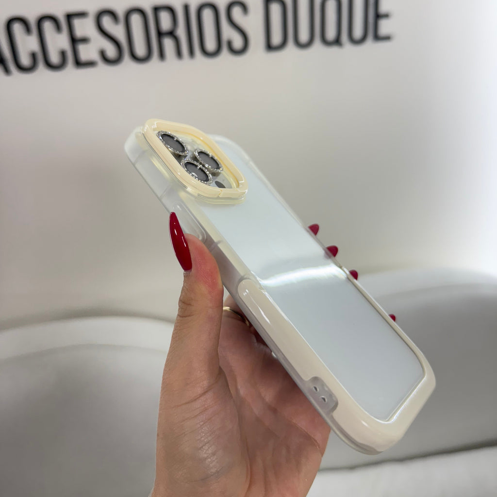 CASE IPHONE 11 PRO MAX SOPORTE BEIGE