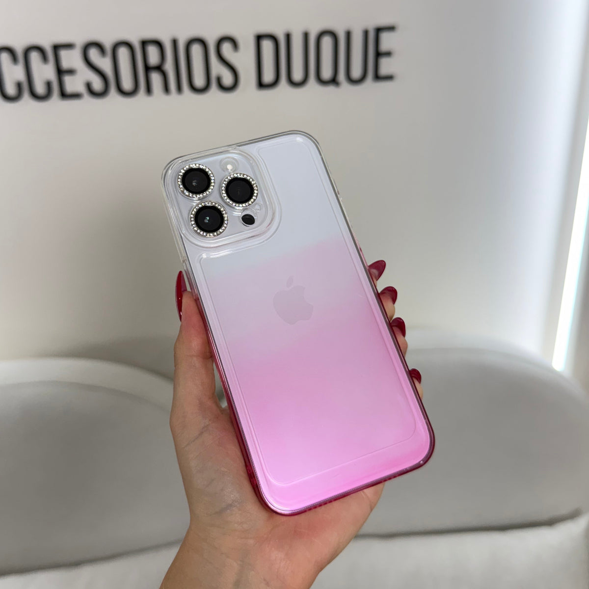 CASE IPHONE 13 PRO MAX DEGRADE ROSADO