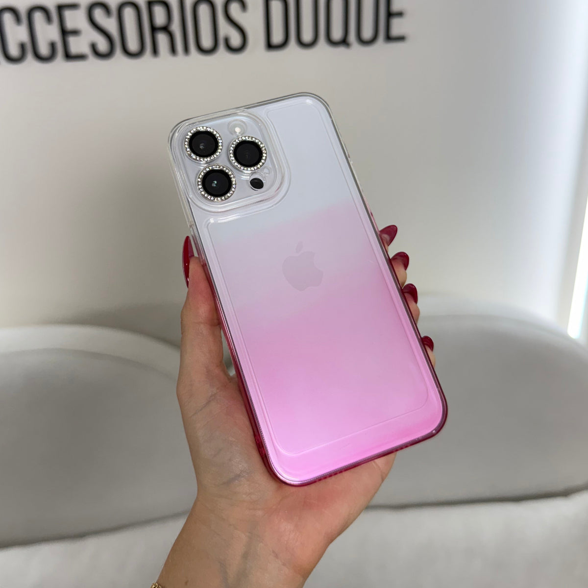 CASE IPHONE 13 PRO DEGRADE ROSADO