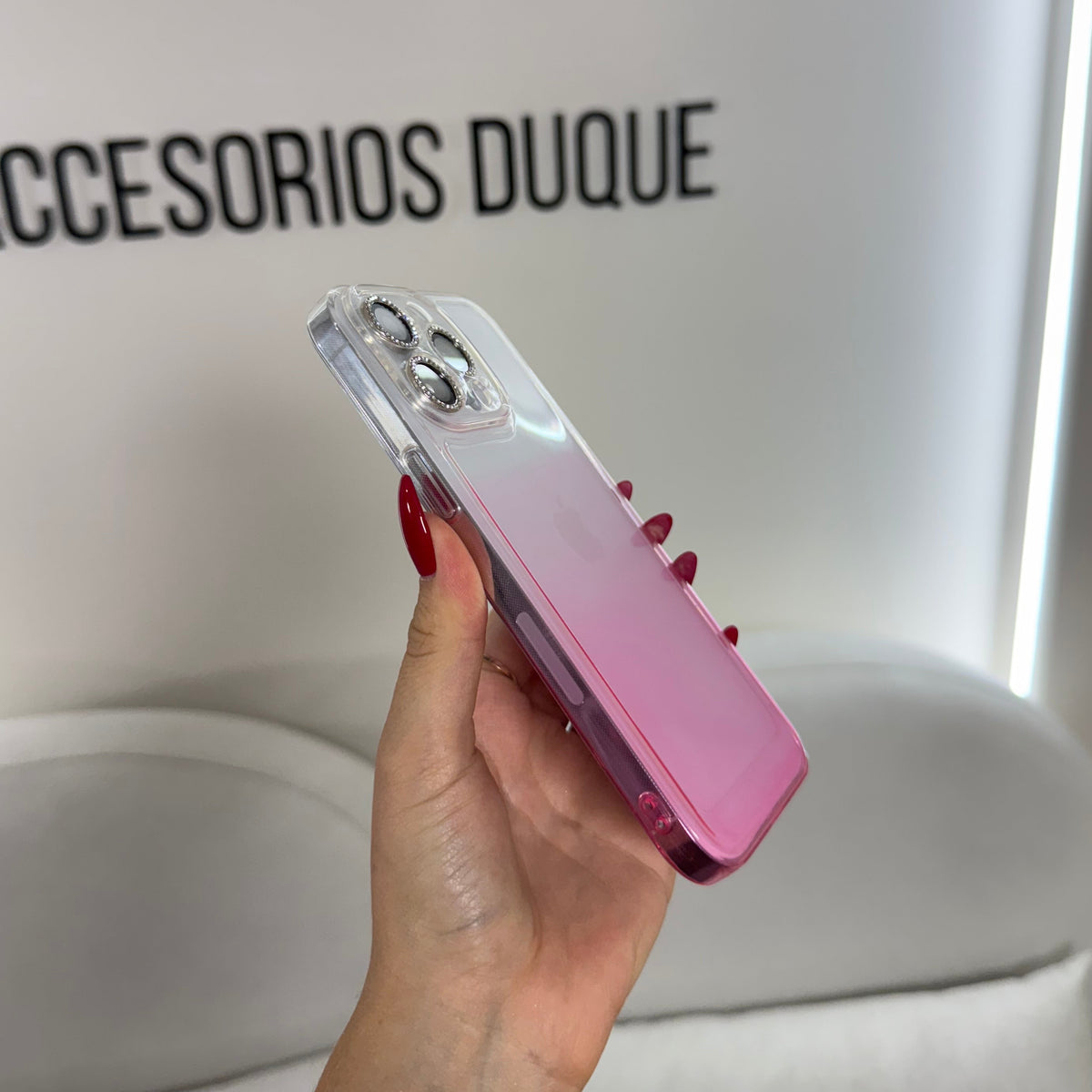 CASE IPHONE 13 PRO MAX DEGRADE ROSADO