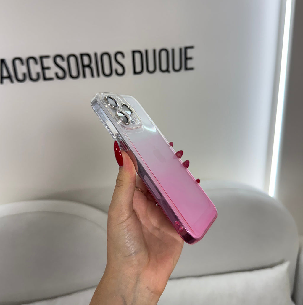 CASE IPHONE 12 PRO MAX DEGRADE ROSADO