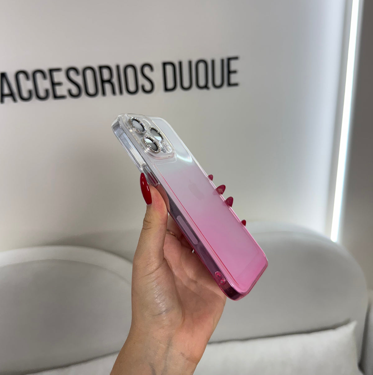 CASE IPHONE 12 PRO MAX DEGRADE ROSADO
