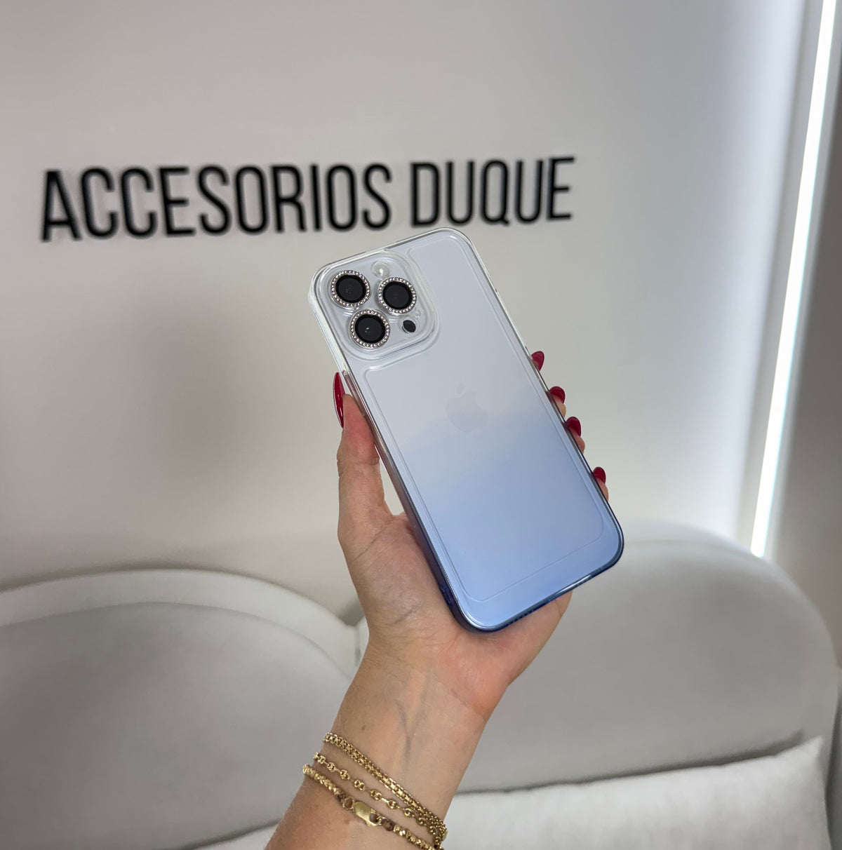 CASE IPHONE 14 PRO MAX DEGRADE AZUL