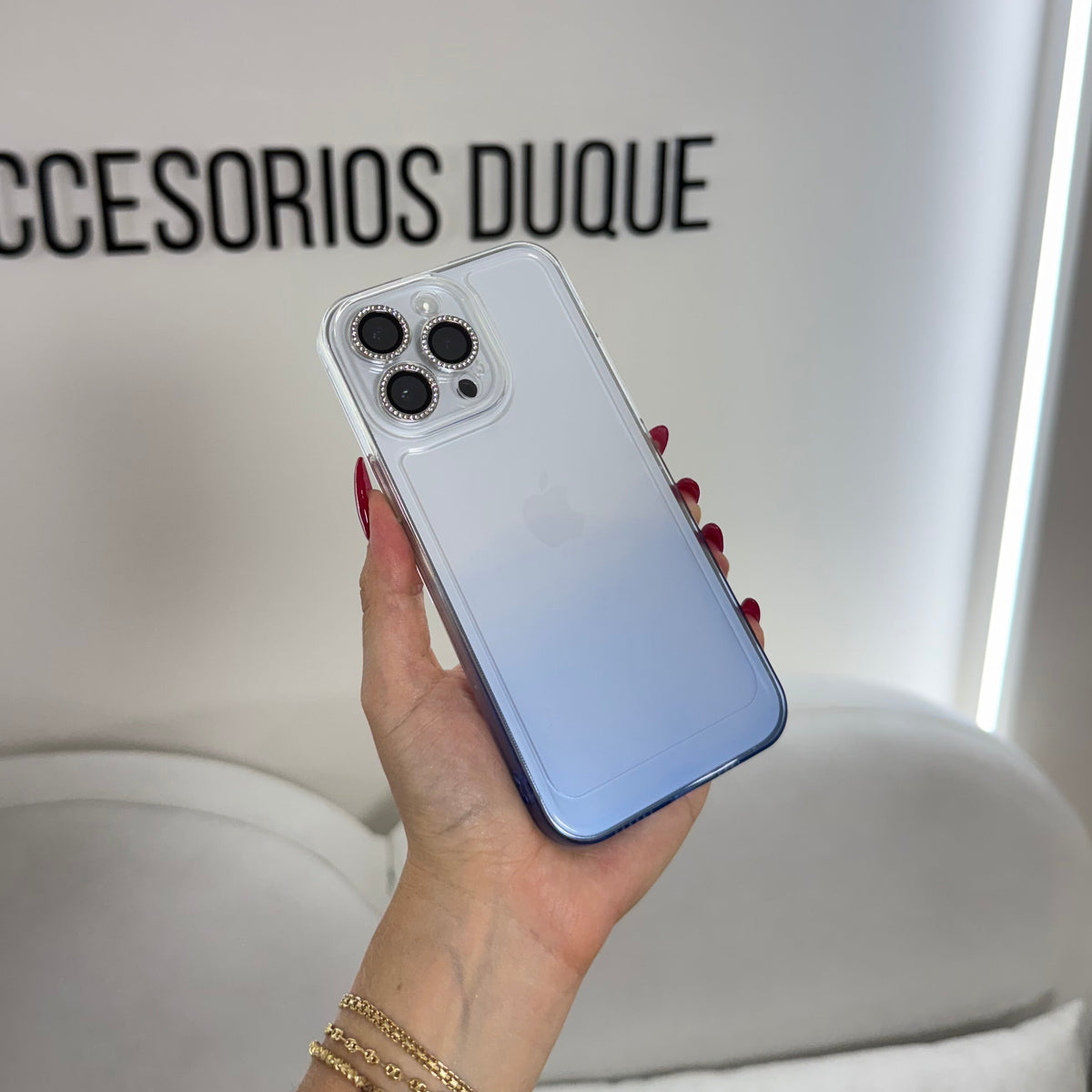 CASE IPHONE 13 PRO DEGRADE AZUL