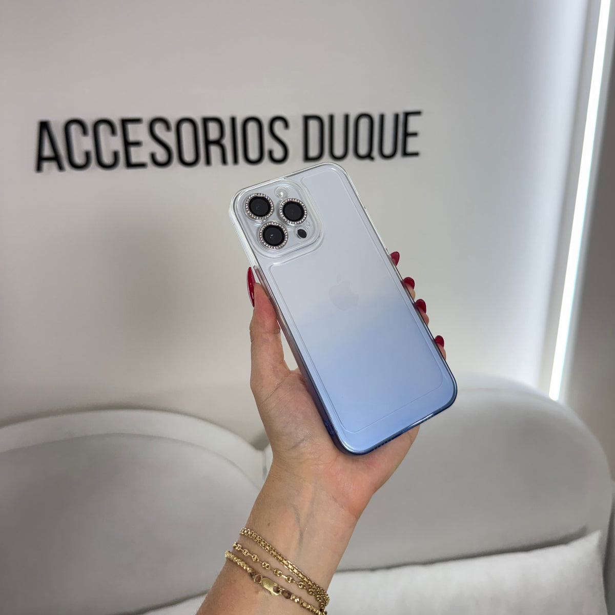 CASE IPHONE 13 PRO MAX DEGRADE AZUL