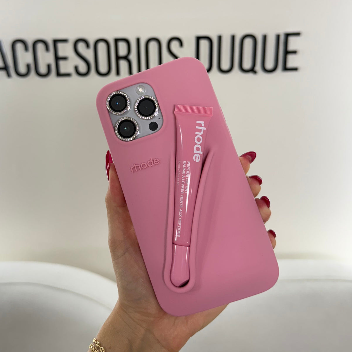 CASE IPHONE 15 PRO MAX RHODE ROSADO