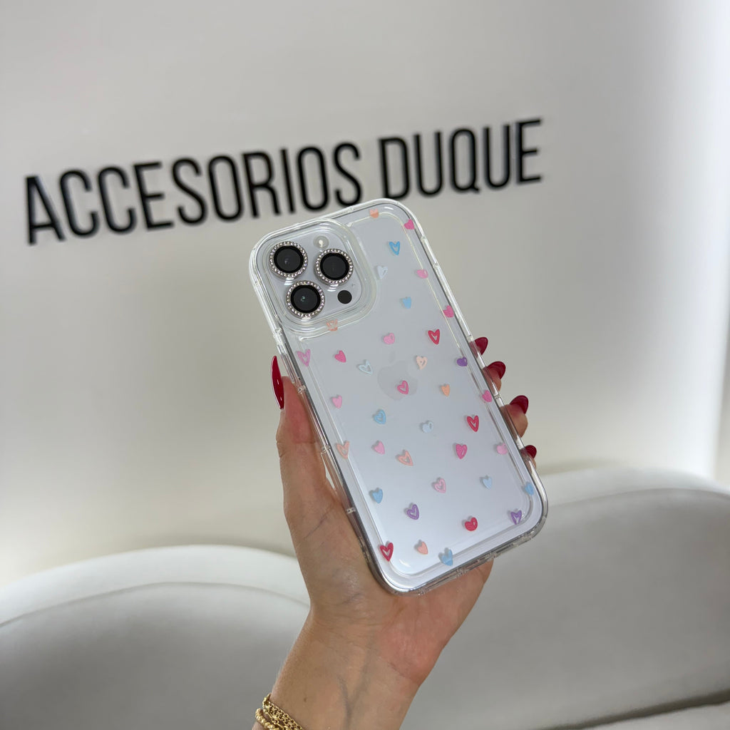 CASE IPHONE 14 PRO MAX CORAZONES