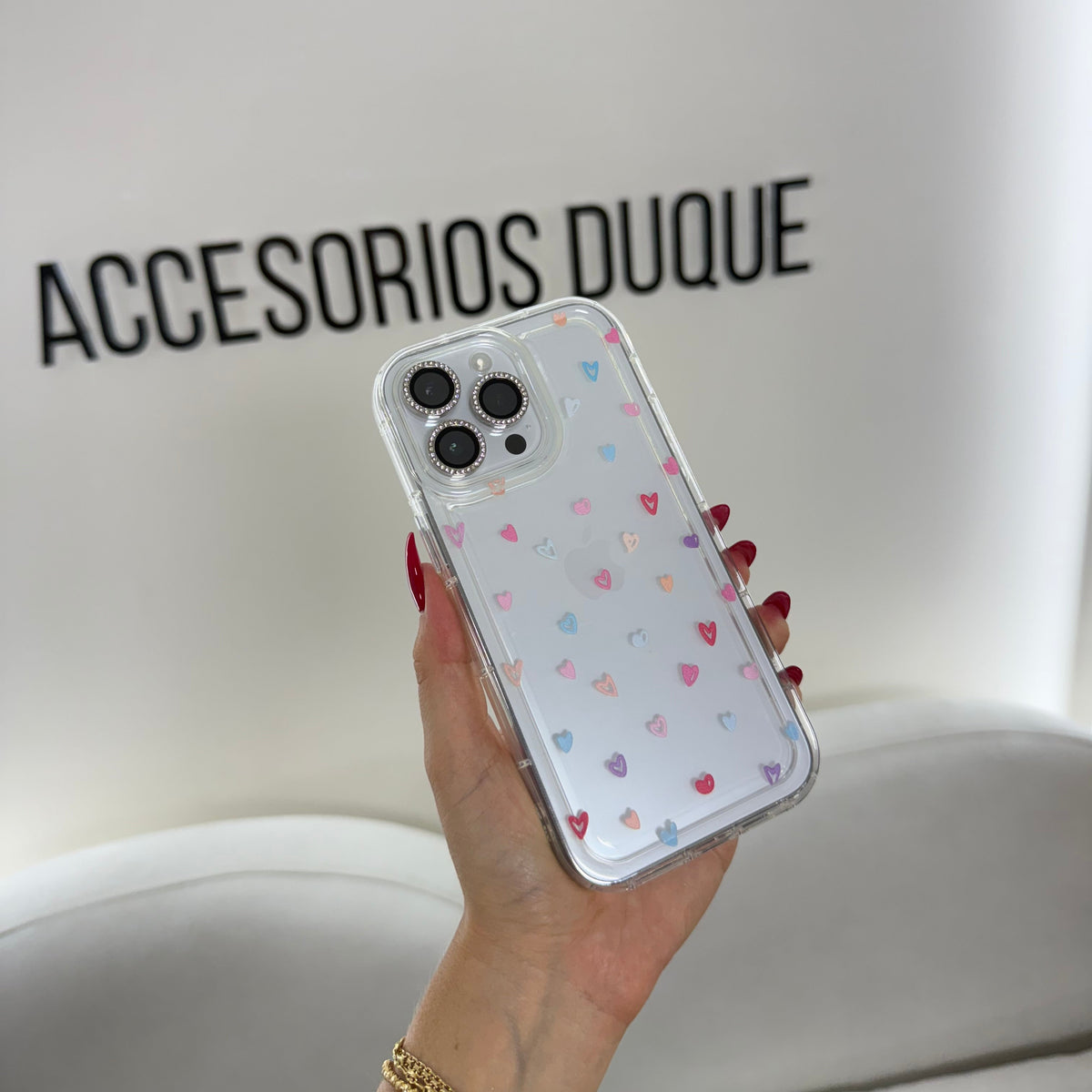 CASE IPHONE 14 PRO MAX CORAZONES