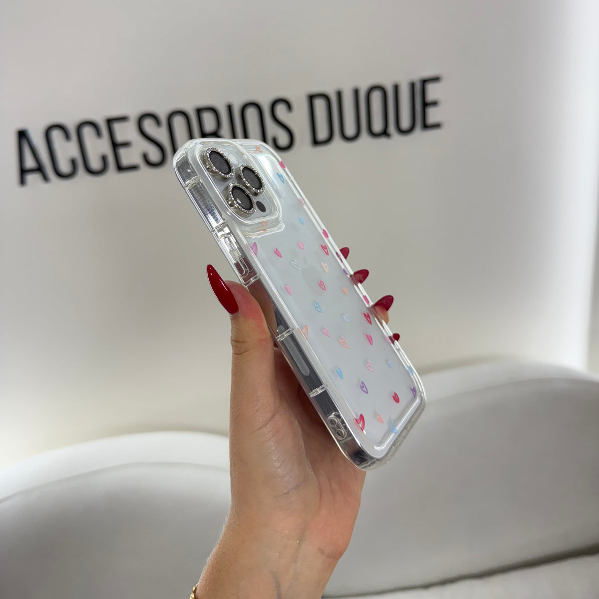 CASE IPHONE 14 PRO CORAZONES