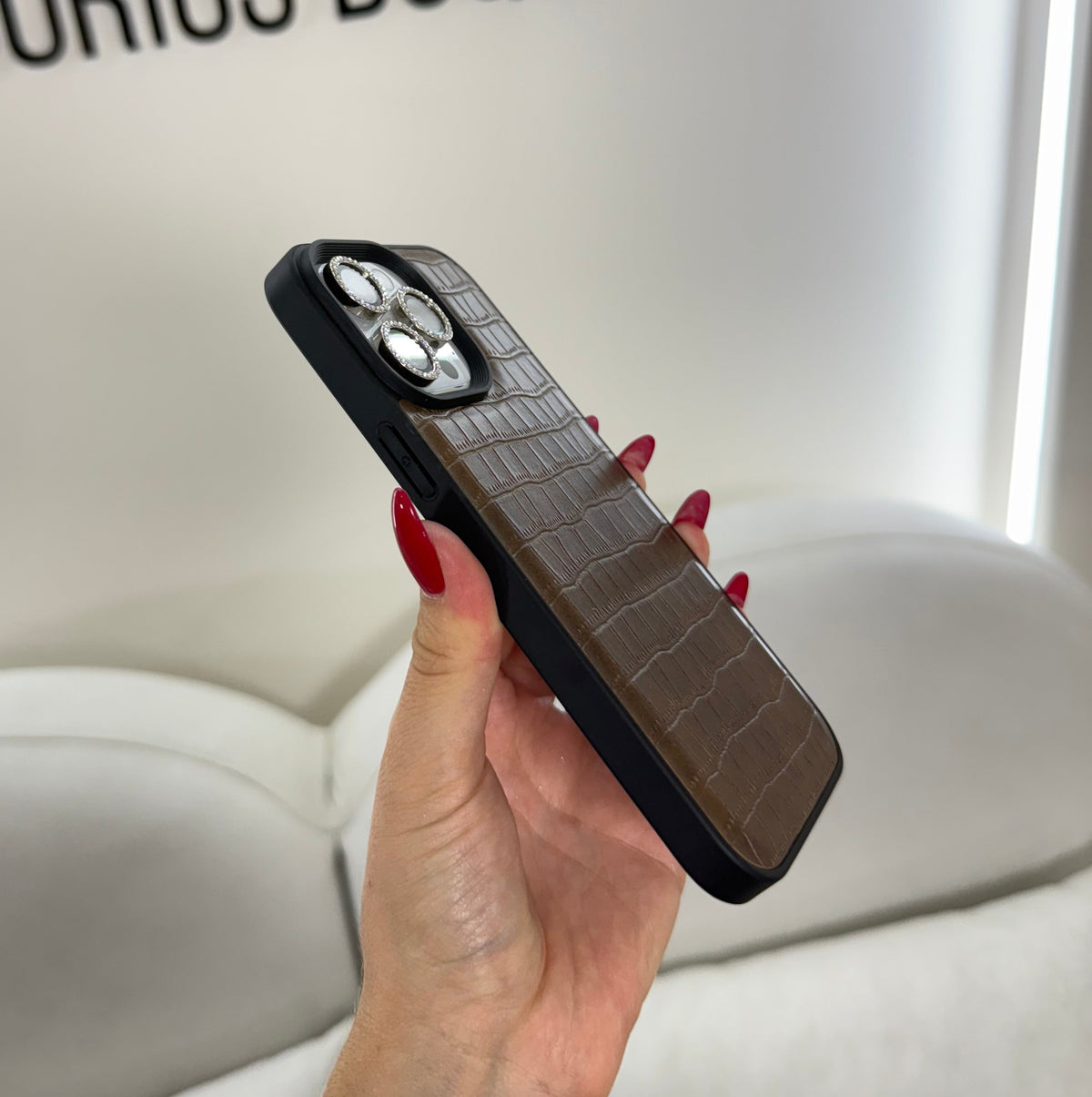 CASE IPHONE 13 PRO MAX COCODRILO CAFE