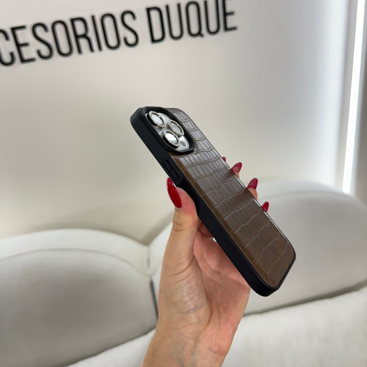 CASE IPHONE 14 PRO MAX COCODRILO CAFE