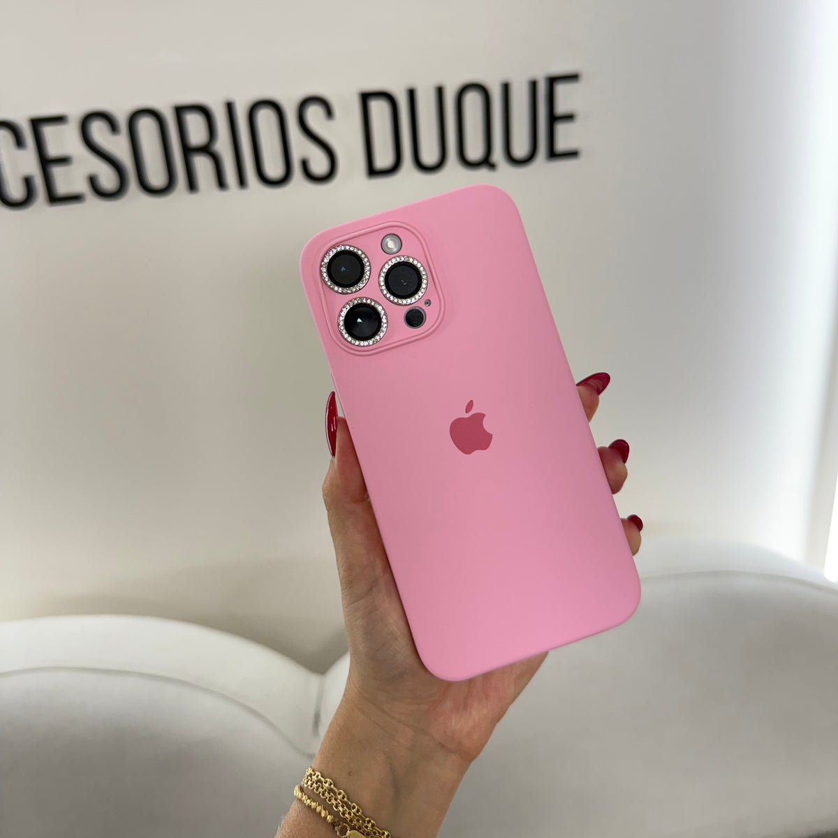 CASE IPHONE 12 PRO MAX SILICONE ROSADO