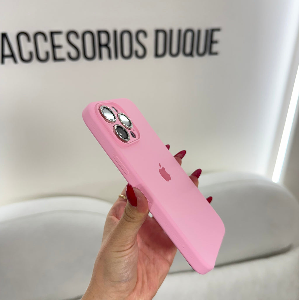 CASE IPHONE 15 PRO MAX SILICONA ROSA