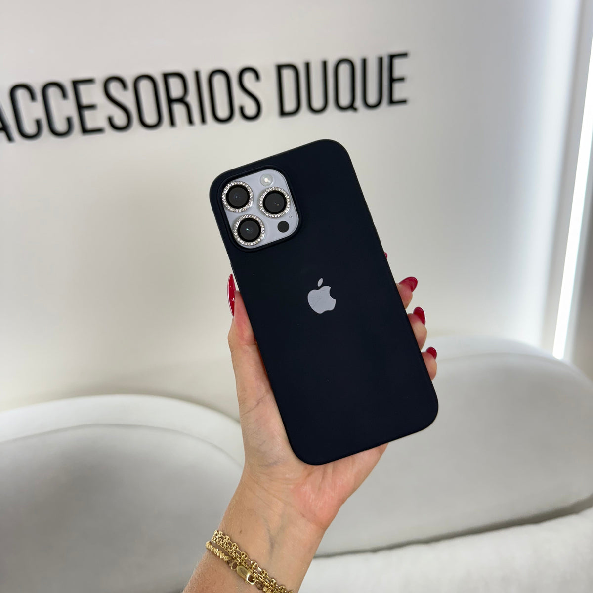 CASE IPHONE 13 PRO SILICONA NEGRO