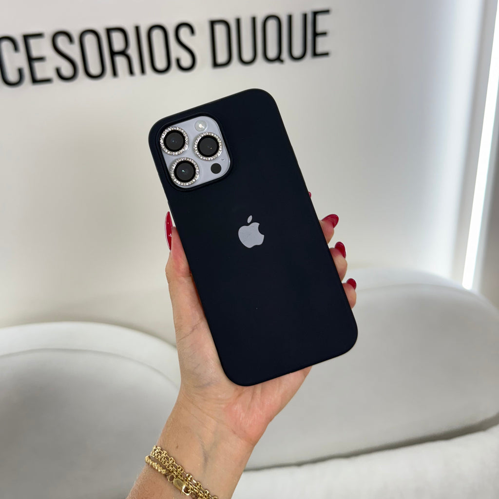 CASE IPHONE 13 PRO MAX SILICONA NEGRO