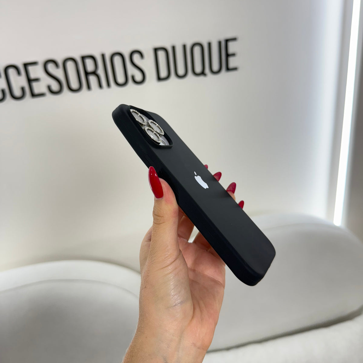 CASE IPHONE 13 PRO SILICONA NEGRO