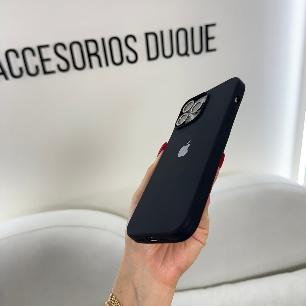 CASE IPHONE 14 PRO MAX SILICONA NEGRO