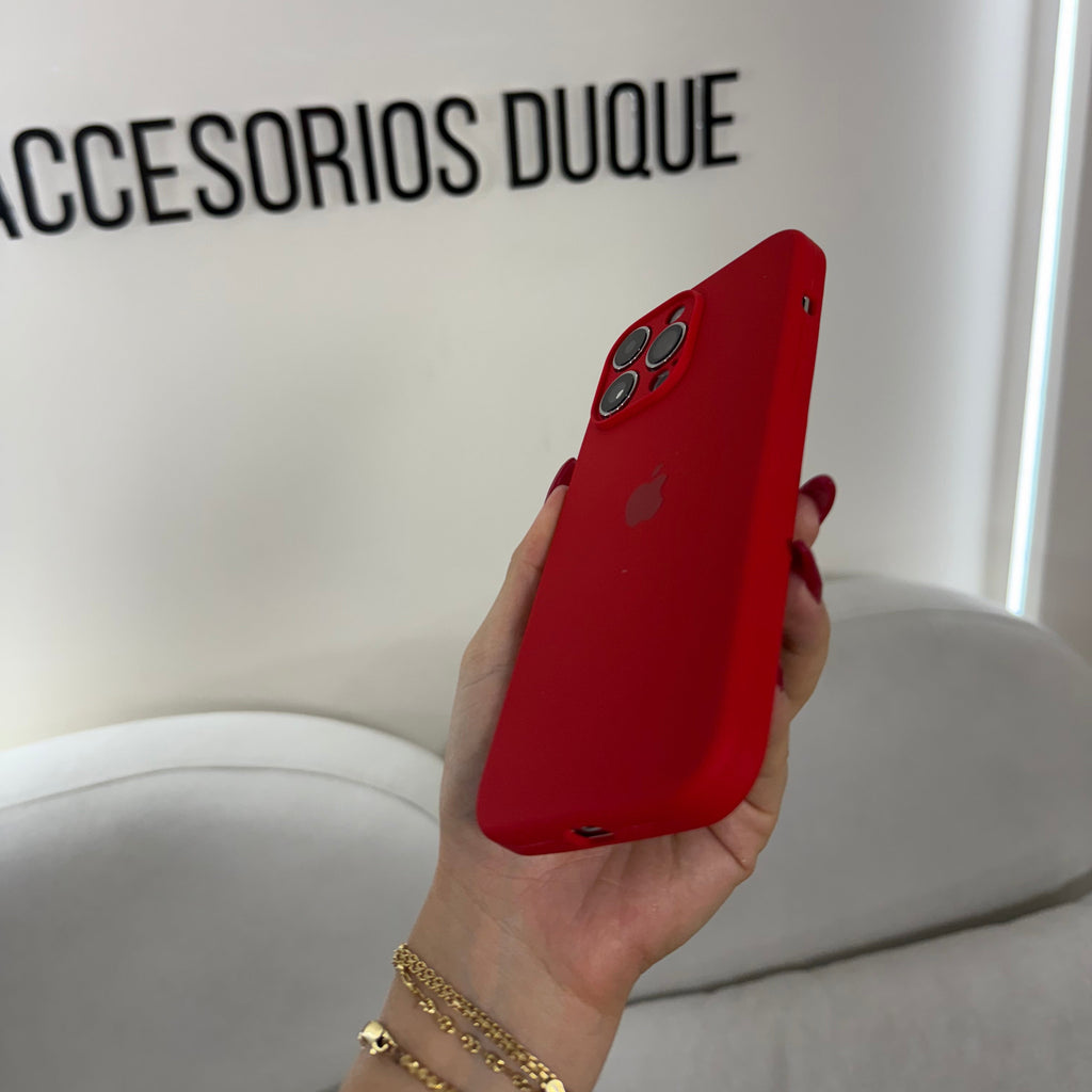 CASE IPHONE 16 PRO SILICONA ROJO