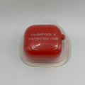 CASE AIRPODS 4TA GENERACION UNICOLOR ROJO