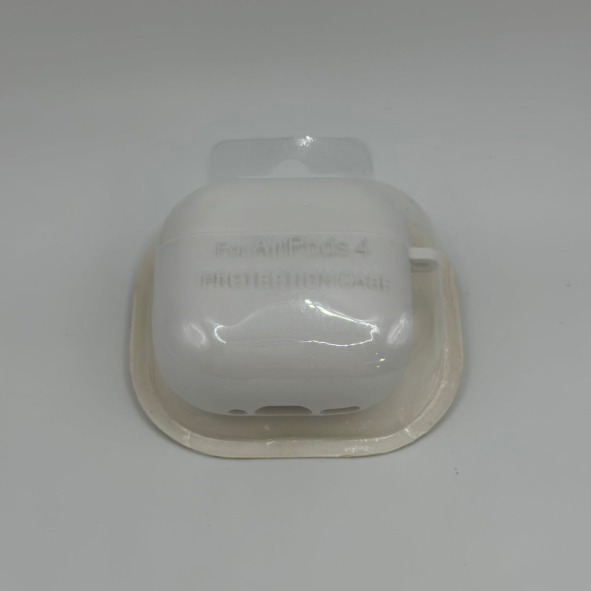 CASE AIRPODS 4TA GENERACION UNICOLOR BLANCO