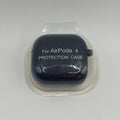 CASE AIRPODS 4TA GENERACION UNICOLOR AZUL OSCURO