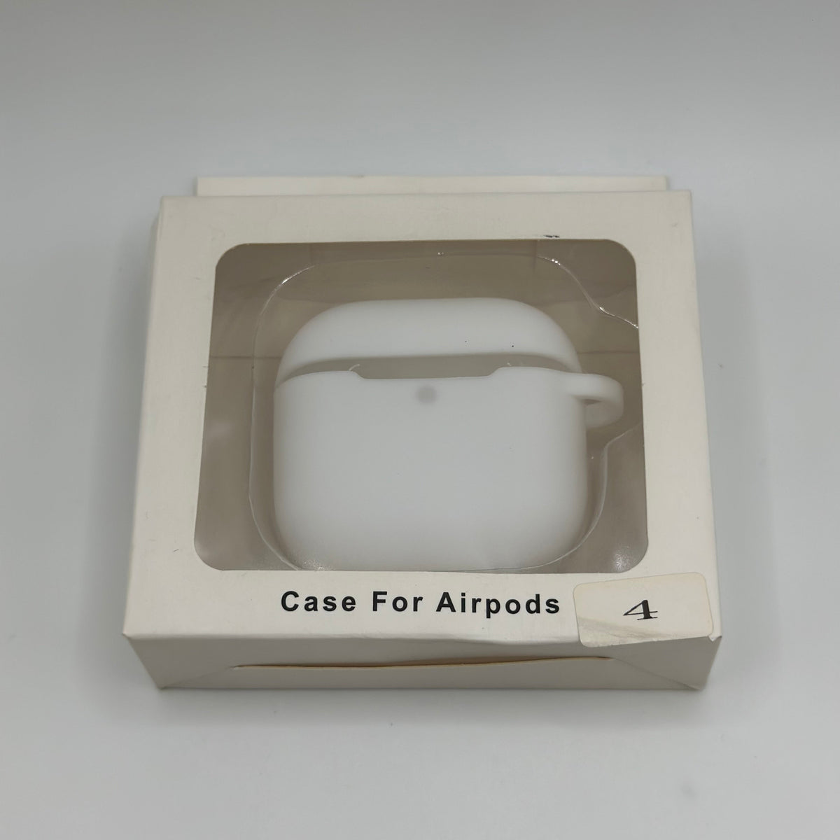 CASE AIRPODS 4TA GENERACION GOMA BLANCO