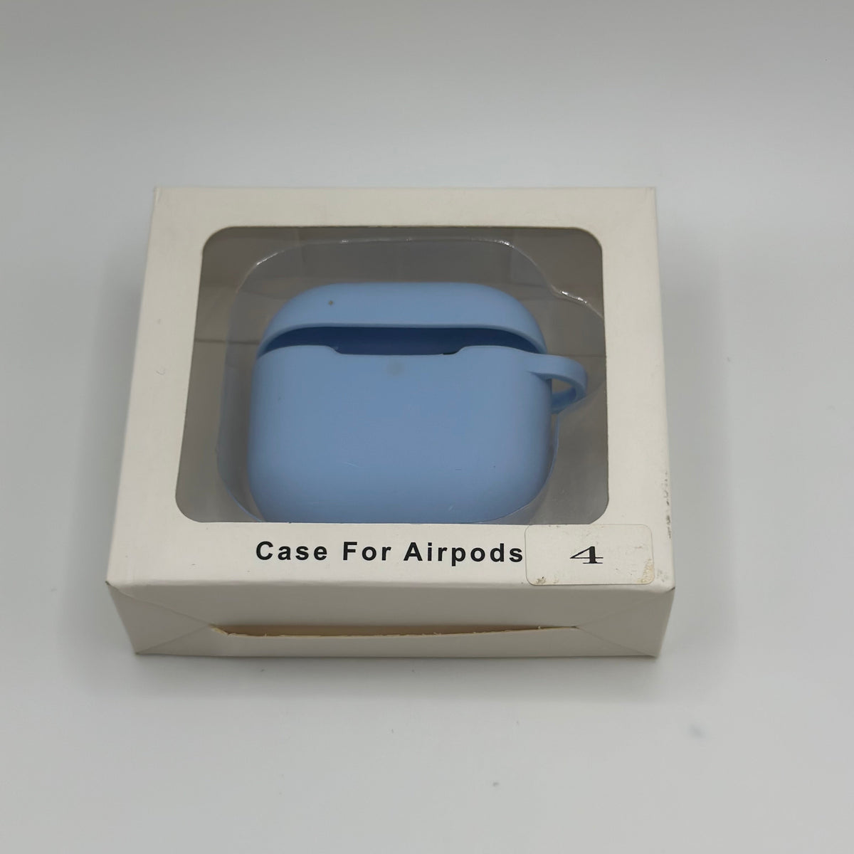 CASE AIRPODS 4TA GENERACION GOMA CELESTE