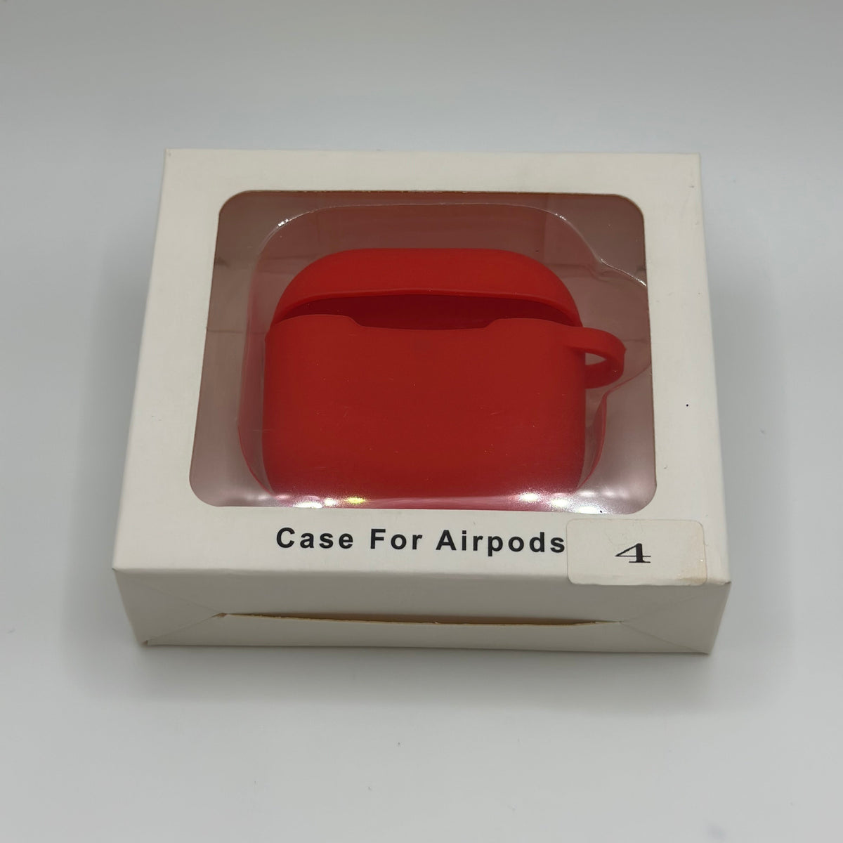 CASE AIRPODS 4TA GENERACION GOMA ROJO