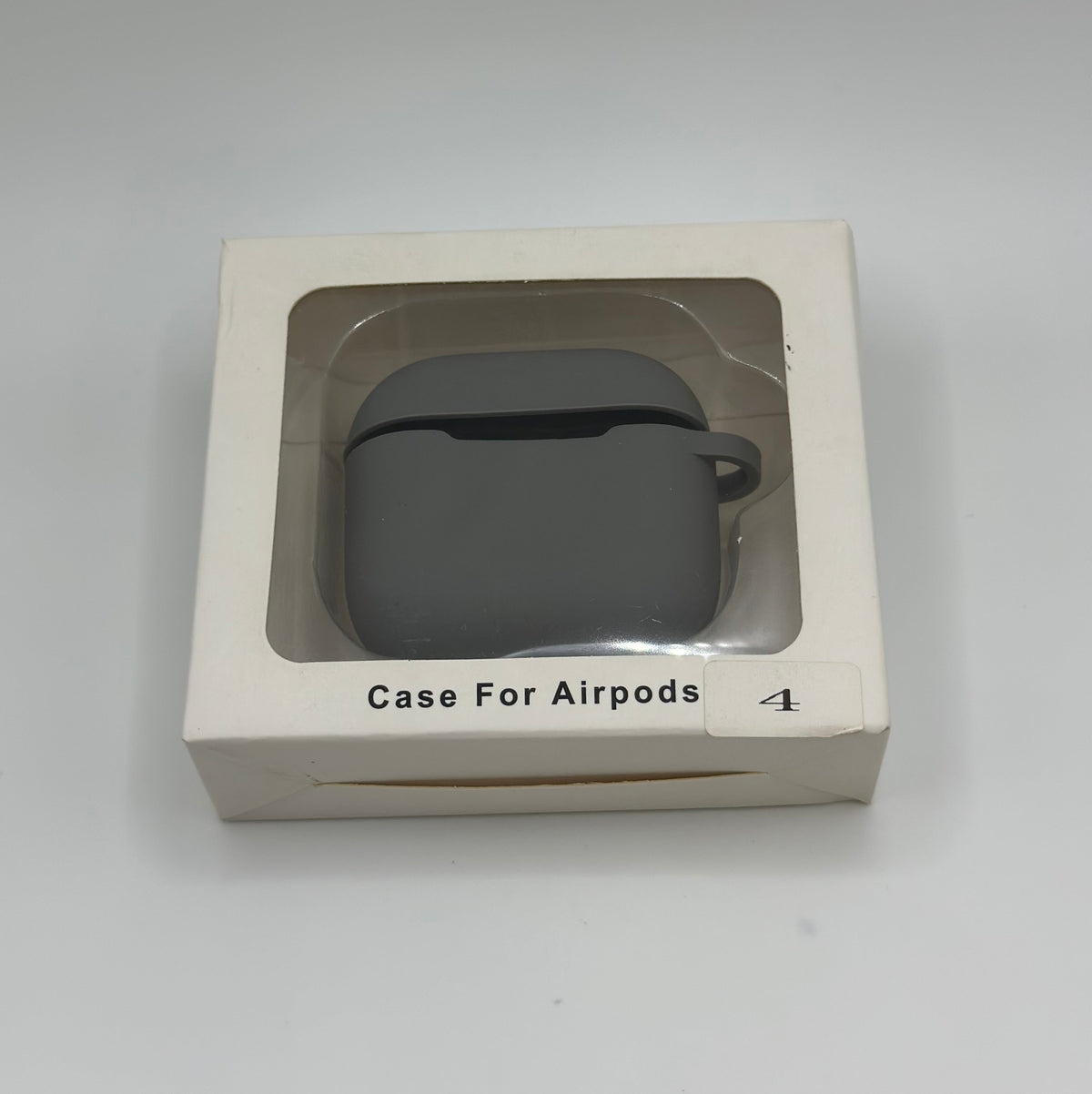 CASE AIRPODS 4TA GENERACION GOMA GRIS