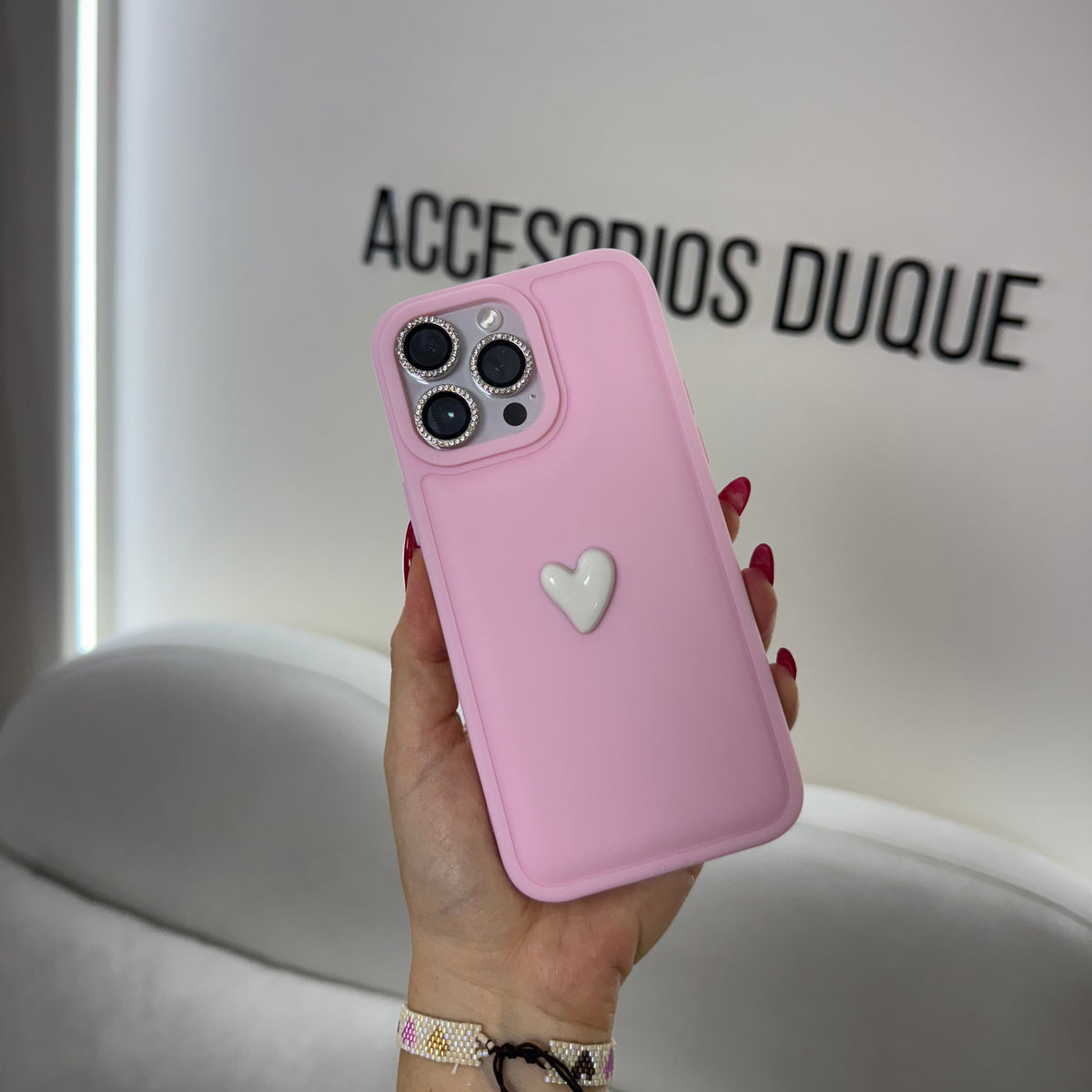 CASE IPHONE 15 PRO ENCANTO ROSADO