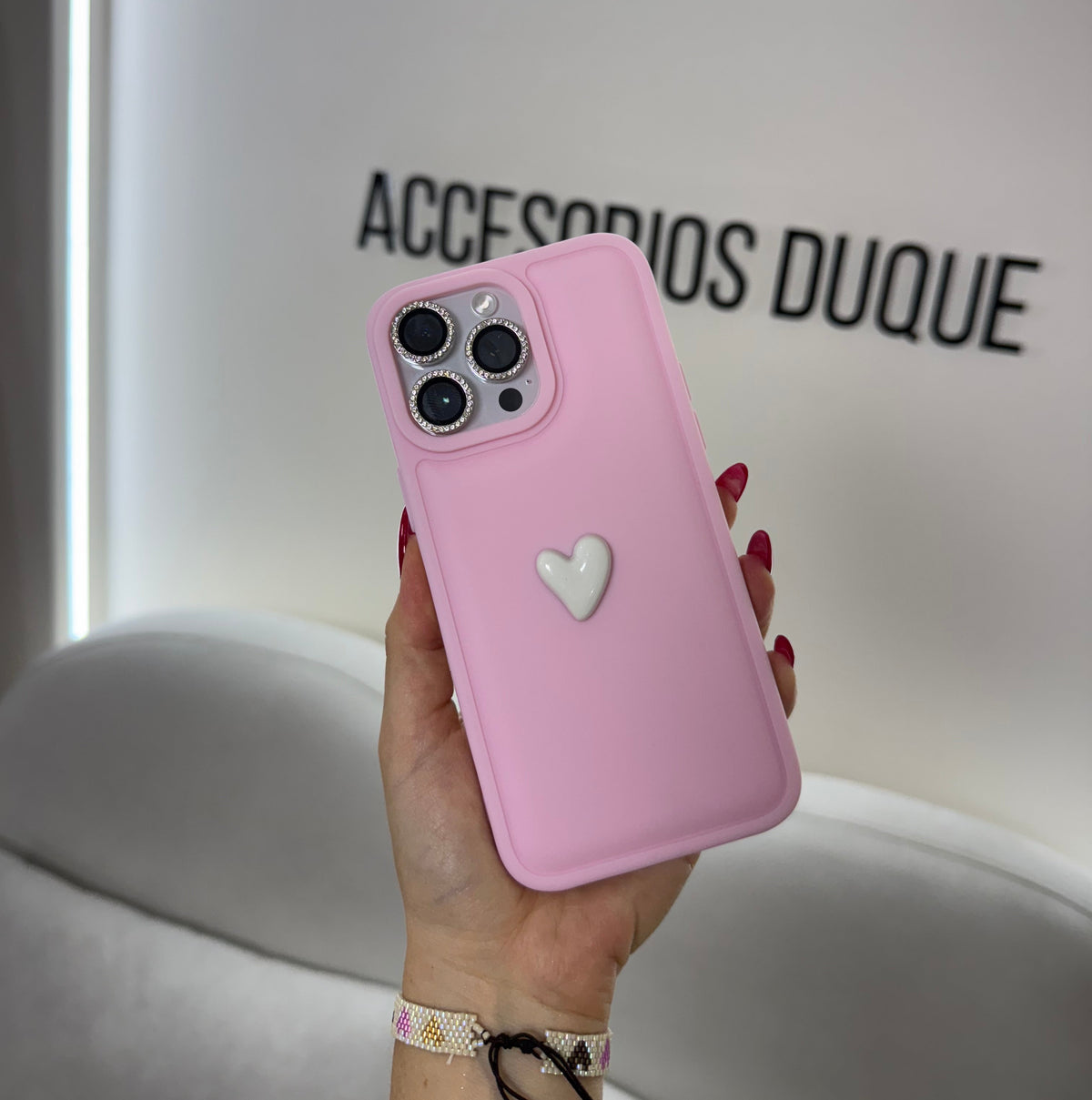 CASE IPHONE 15 PRO MAX ENCANTO ROSADO