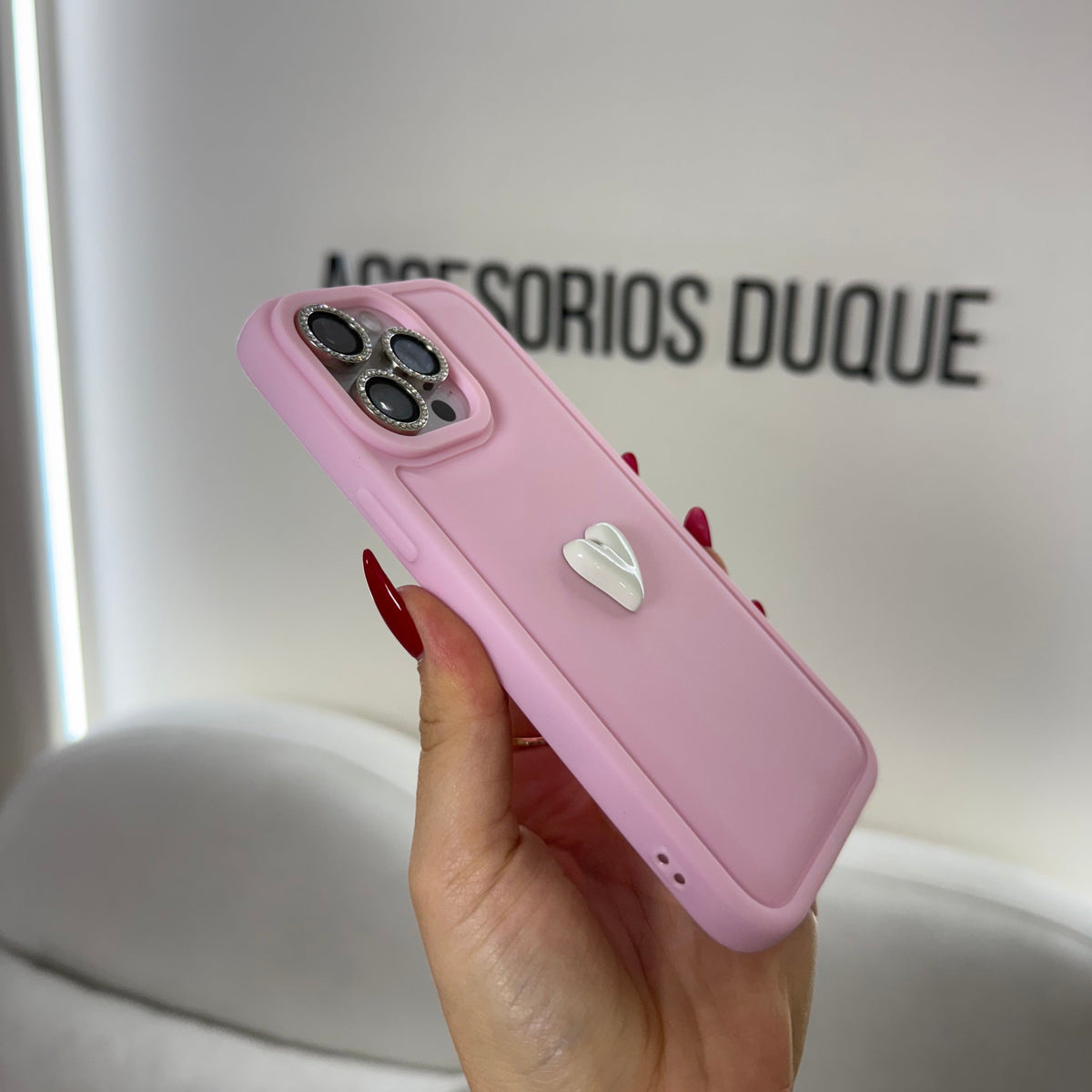 CASE IPHONE 15 PRO MAX ENCANTO ROSADO