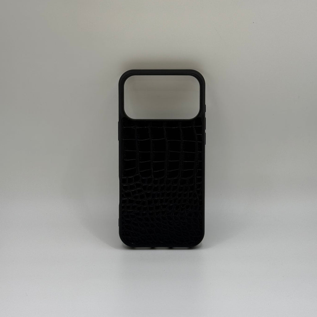 CASE IPHONE 17 PRO COCODRILO NEGRO