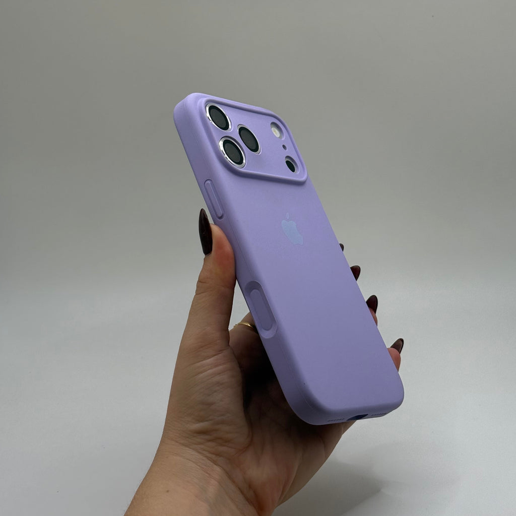 CASE IPHONE 17 PRO MAX SILICONA LILA
