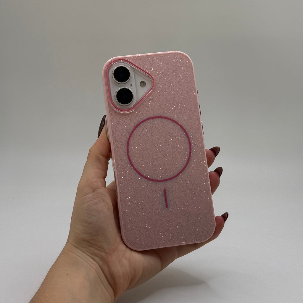 CASE IPHONE 17 GLAM MAGSAFE PINK