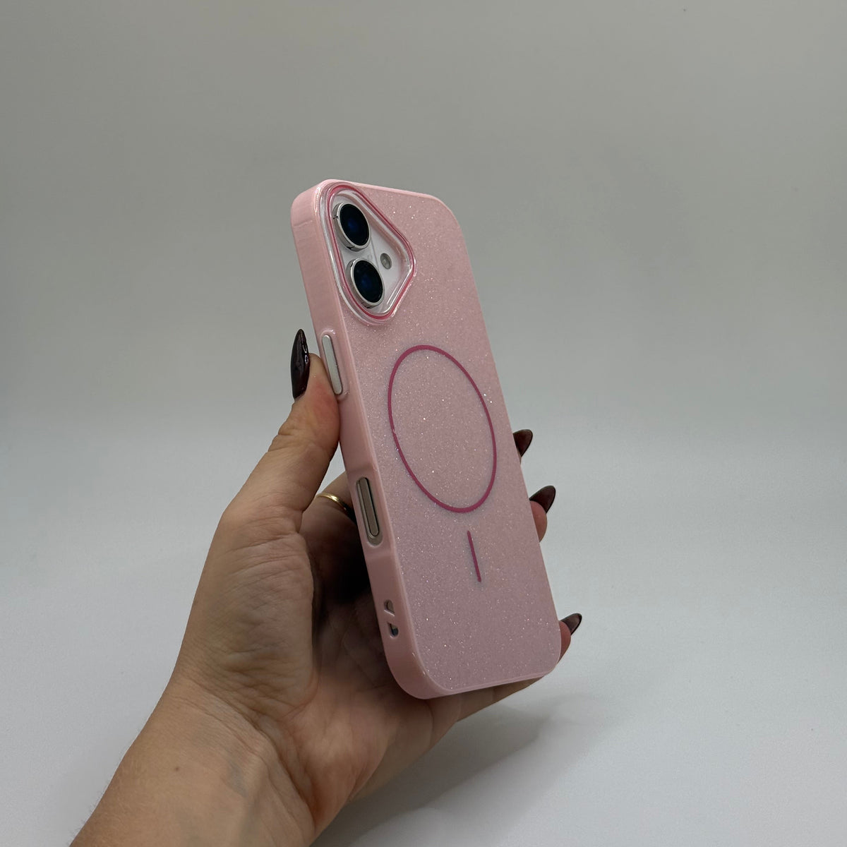 CASE IPHONE 17 GLAM MAGSAFE PINK