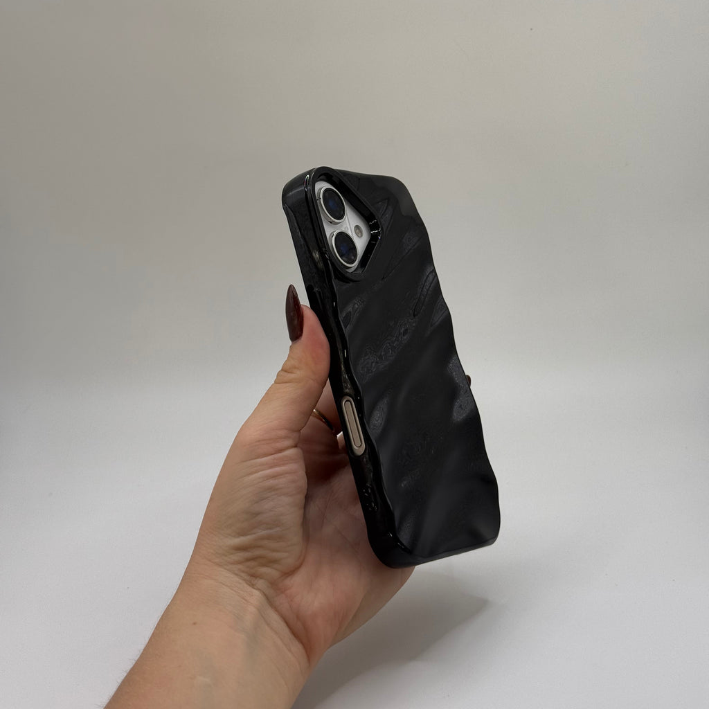 CASE IPHONE 17 WAVES NEGRO