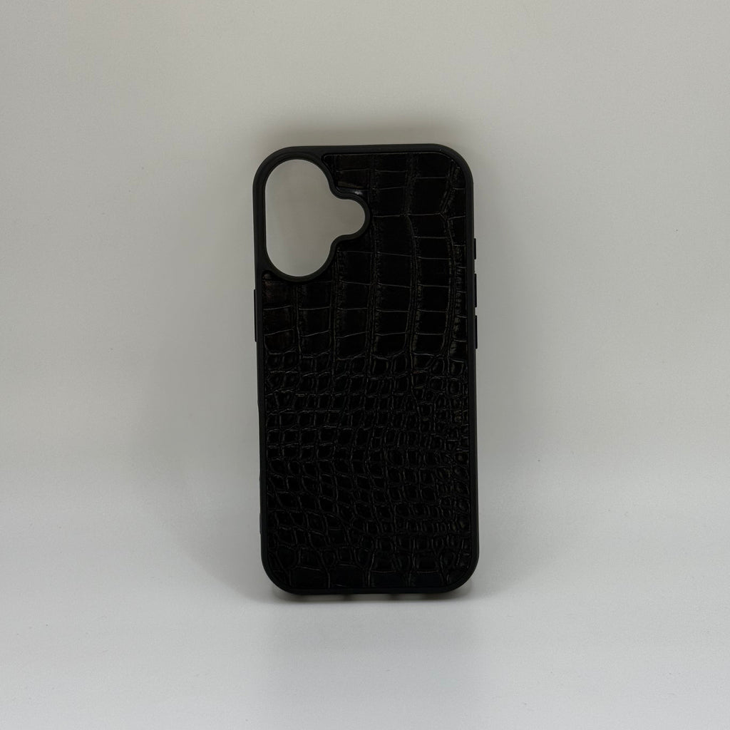 CASE IPHONE 17 COCODRILO NEGRO