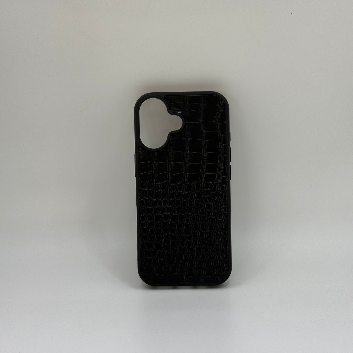 CASE IPHONE 16 COCODRILO NEGRO