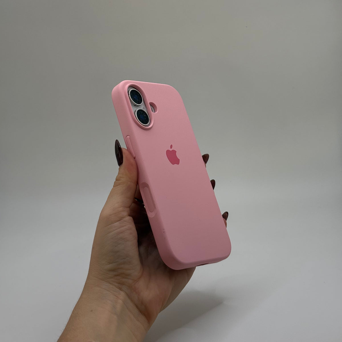 CASE IPHONE 17 SILICONA ROSADO