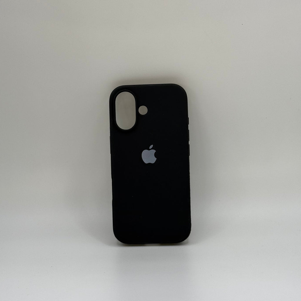 CASE IPHONE 16 SILICONA NEGRO