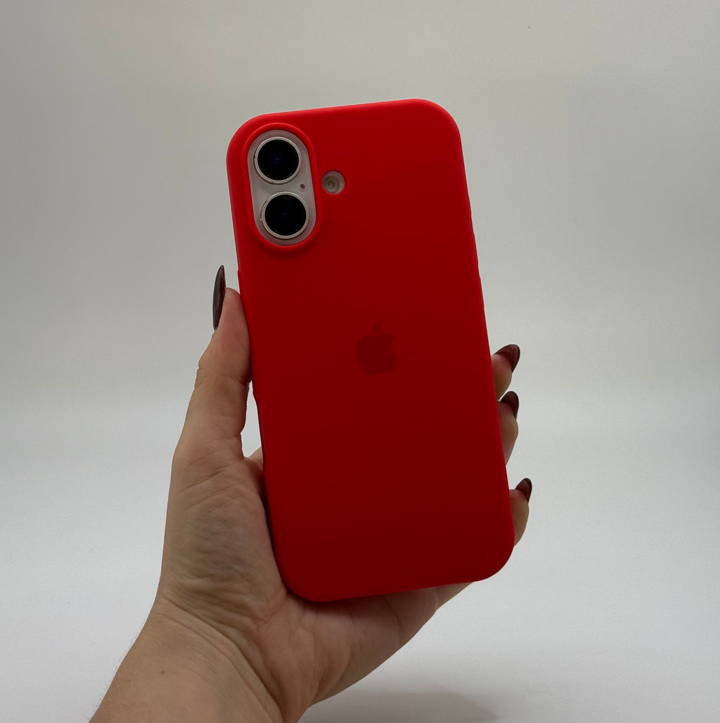 CASE IPHONE 17 SILICONA ROJO