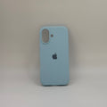 CASE IPHONE 17 SILICONA CELESTE